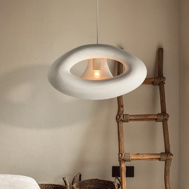 Nordic Wabi Sabi LED Chandelier Designer Creative Hollow Out Restaurant Bedroom Homestay Chandelier Bar Coffee Shop Art Lighting