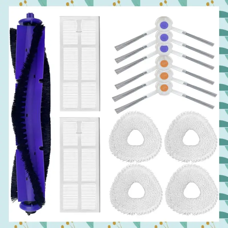 A71P استبدال أجزاء الملحقات ل Narwal فريو روبوت فراغ روبوت فراغ 1 فرشاة رئيسية 6 فرشاة جانبية 2 تصفية 4 أجزاء وسادة الممسحة #1