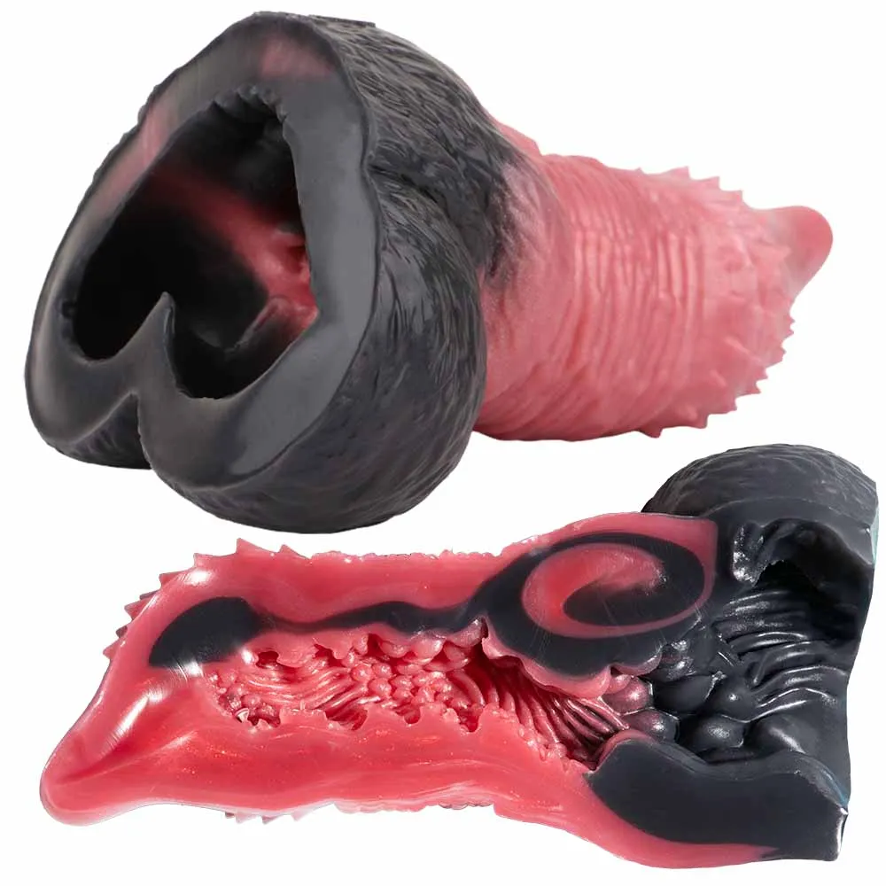 GEEBA Monster Fantasy Dildo Design Male Masturbator Werewolf Adult Sex Toys for Men Furry Texture Adult Onahole Pocket Pussy Cup
