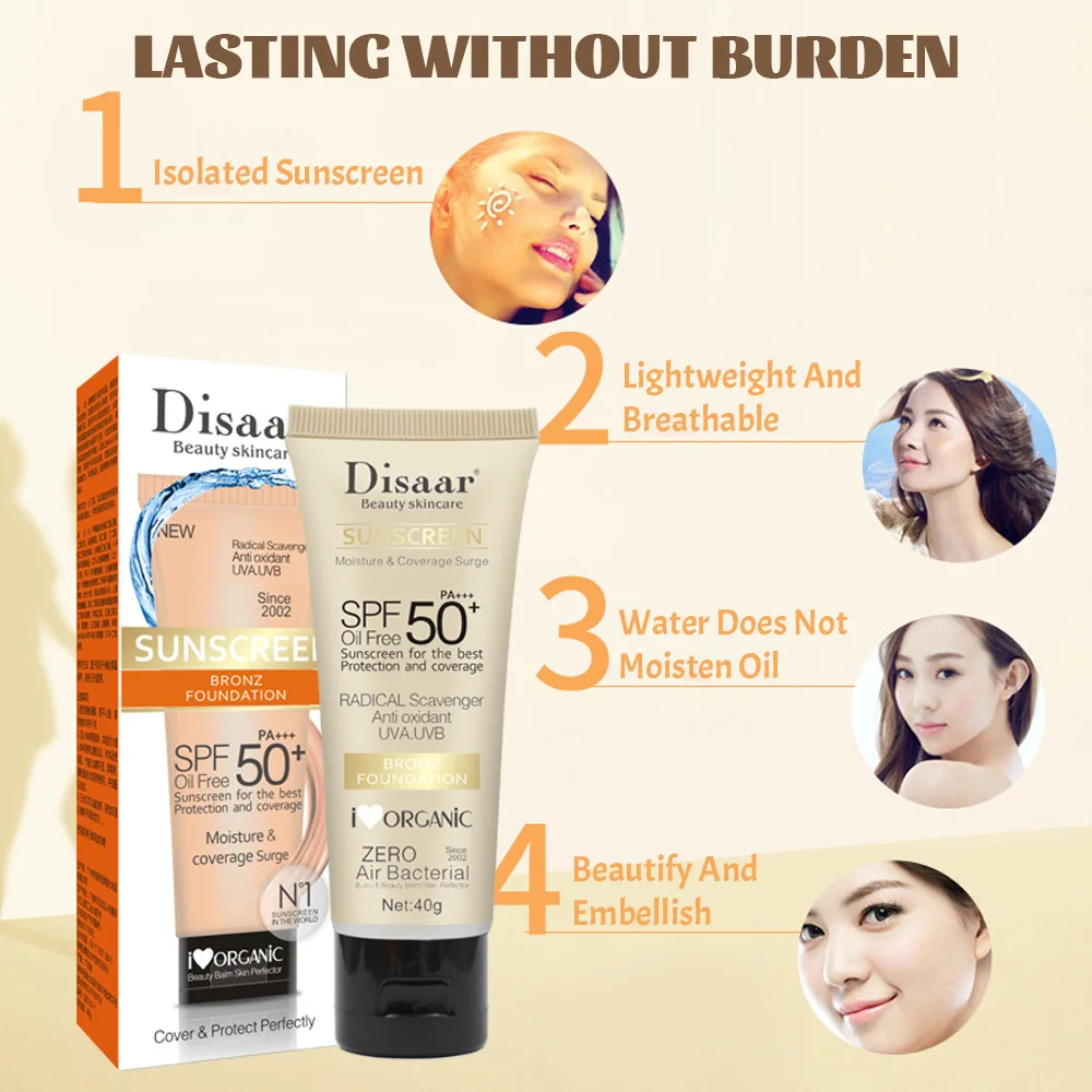 SPF 50 Face Sunscreen Whitening Sunblock Skin Protective Cream Anti-Aging Oil-control Moisturizing Sun Cream Sunscreen