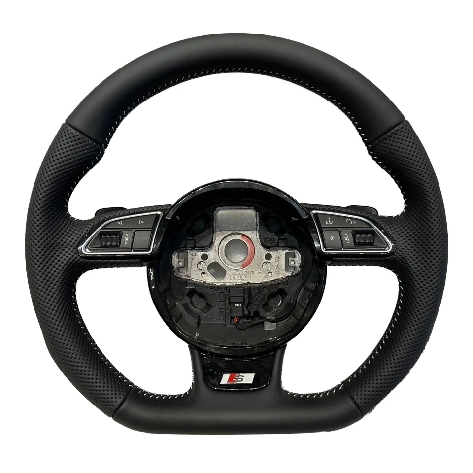 Кожаный многофункциональный руль в сборе для Audi A6L A4L Q5 A5A7 Q7A8, старые модели, новые модифицированные низы на плоской подошве