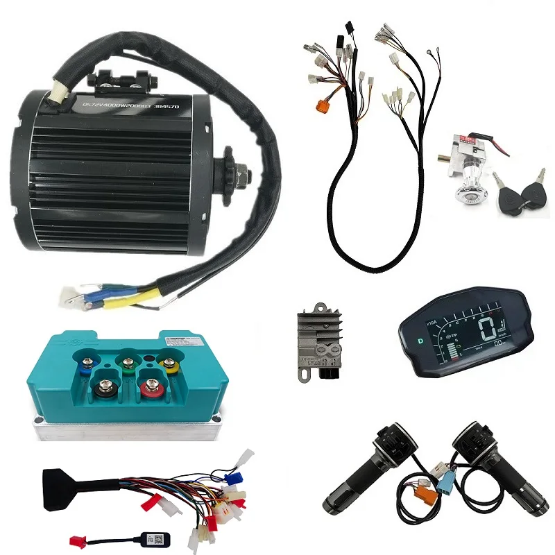 

QS138 90H 4000W Mid-Drive Electric Power Train Kits With FOC Controller For Electric Motorcycle