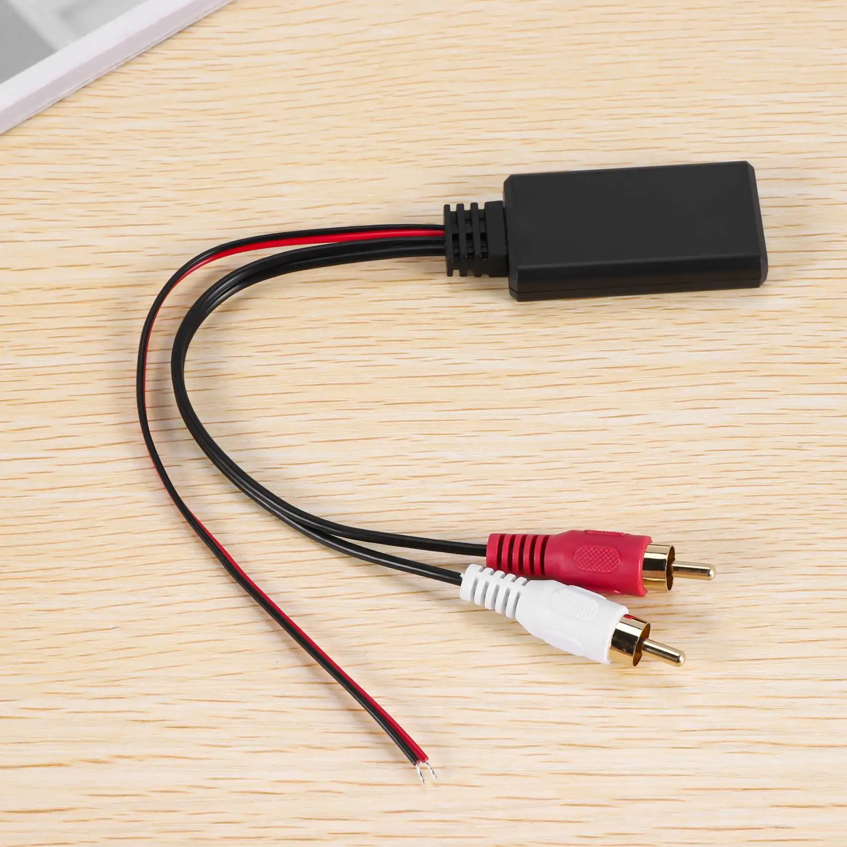 Módulo Bluetooth inalámbrico Universal para coche, adaptador de música, Cable de Audio Rca Aux