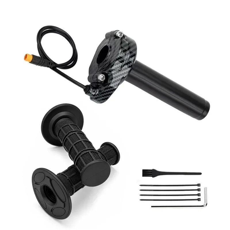 Universal 12V‑72V Ebike Twist Throttle 3Pin Protective Quick Full Twist for HappyRun Freego Electric Bicycle Gas Accelerator Kit