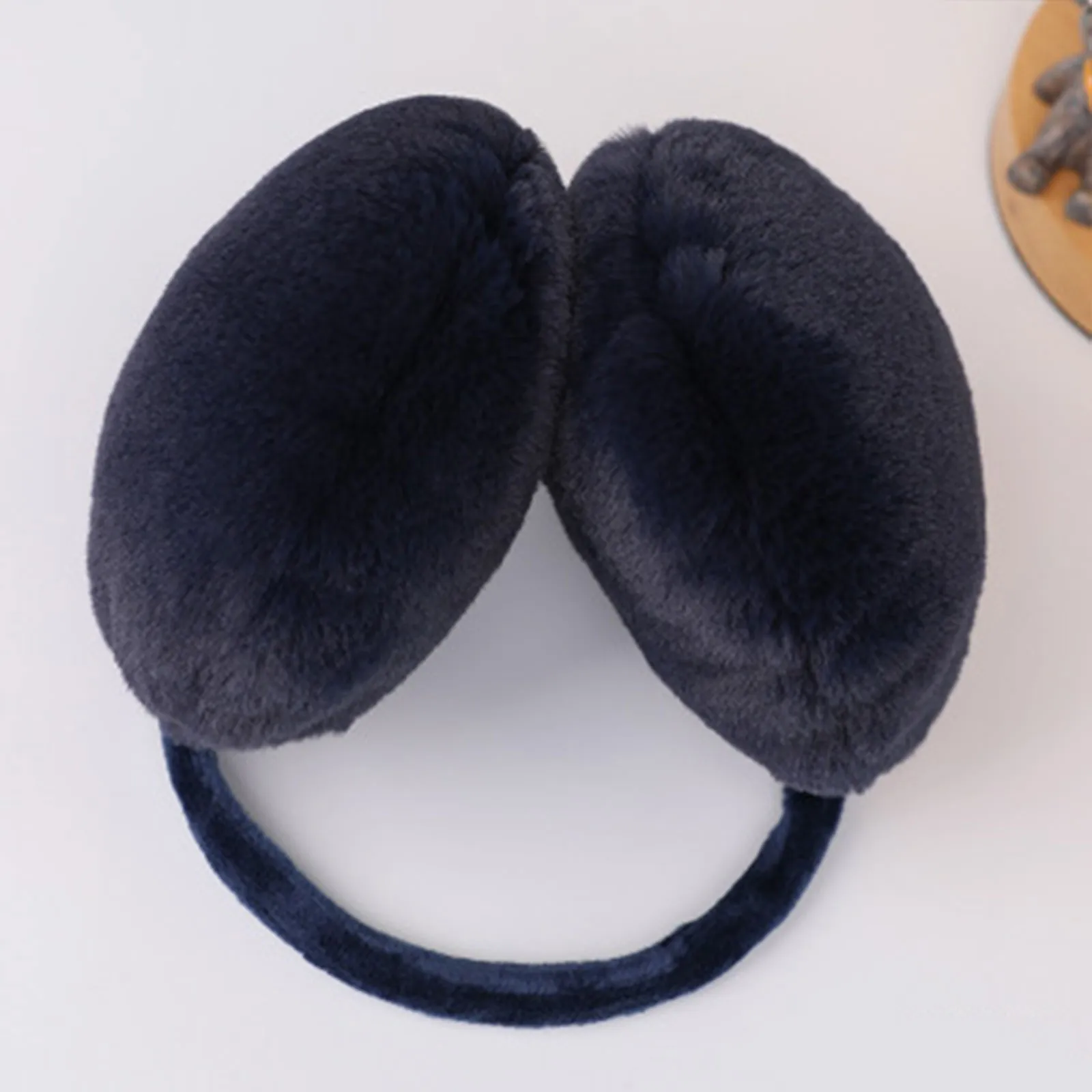 Portátil dobrável inverno quente earmuffs inverno ao ar livre proteção contra frio macio pelúcia orelha mais quente moda cor sólida quente earflaps