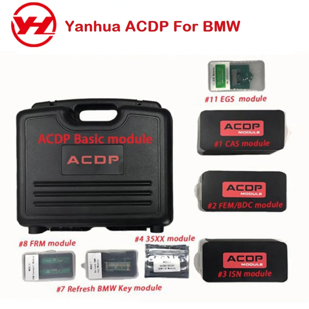 

Yanhua Mini ACDP For BMW Full Package with Module 1/2/3/4/7/8/11 Total 7 Authorizations