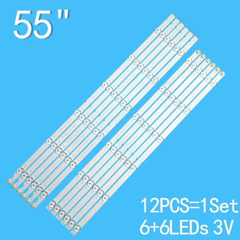 

LED Backlight strip For 55UK6100PTA 55UJ632 55UJ630Y 55UJ634V 55UJ634V-ZD JL.D550C1235-001BS-M