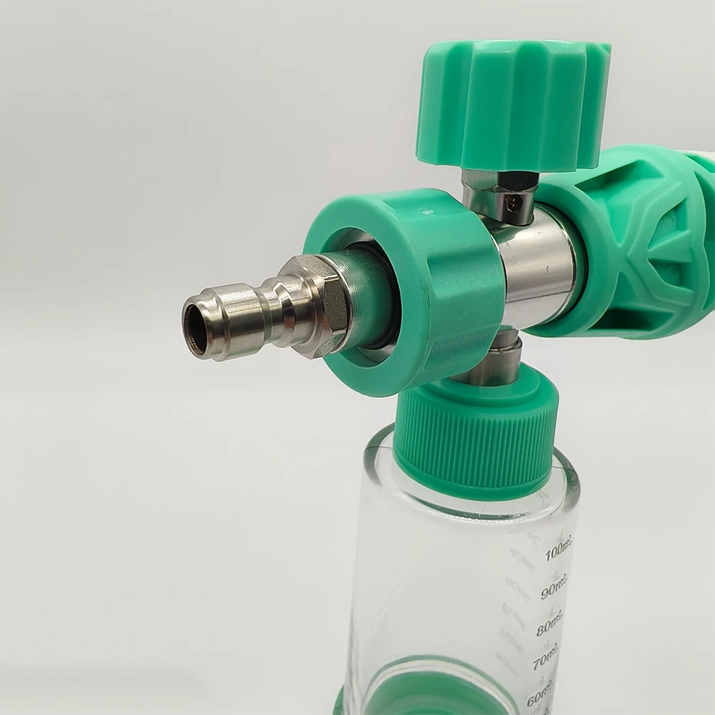 

100ml Water Foam Pot Adjustable Foam Spray Pot 1/4 Inch Quick-Connect Liquid Foam Sprayer for Car Washing​