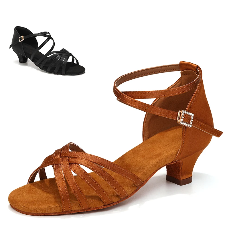 SWDZM-Girls Latin Dance Shoes, Soft Ballroom Shoes, Mulheres, Senhoras, Tango, Salsa, Sandália, Dropshipping