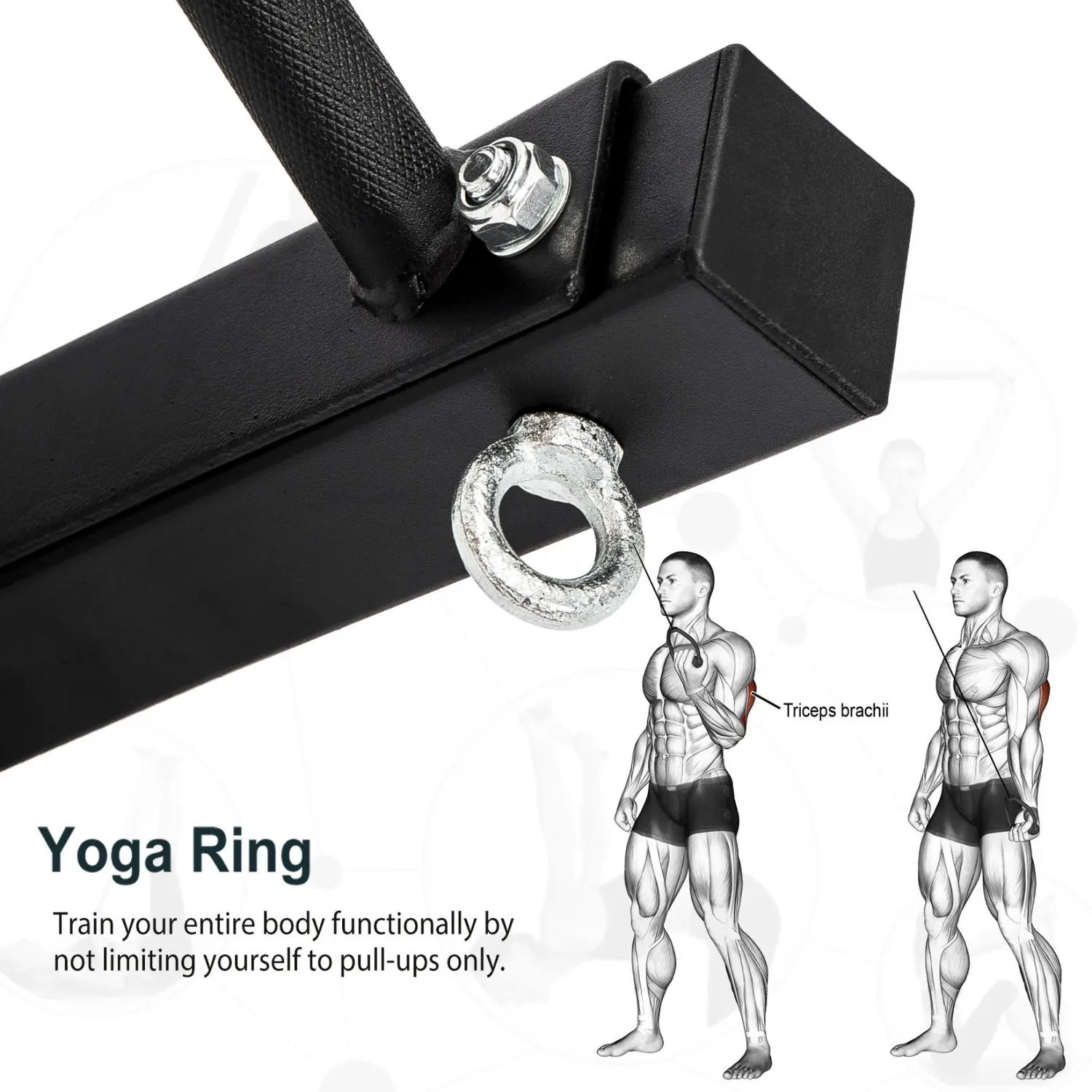 

47" Wall Mounted Pull Up Bar for Punching Strength Training