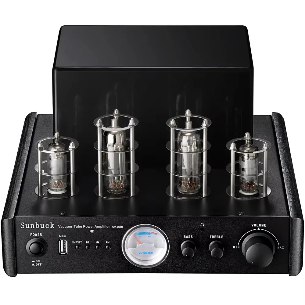 

AIYIMA SMSL AV880 35W 2.1 Stereo Fiber Coaxial USB Class A Bluetooth Headphone Amplifier HiFi Vacuum Tube Headphone Amp Audio