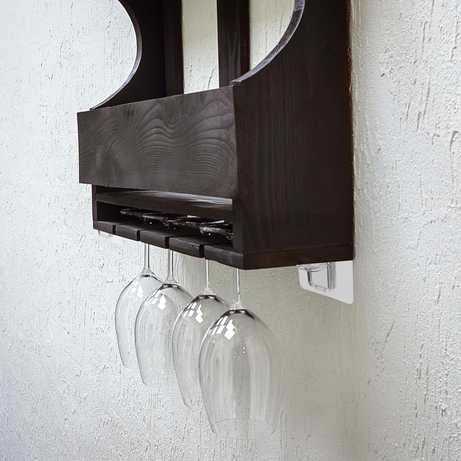 

10pcs No-Drill Shelf Support Adhesive Pegs Plastic Wall Mount Brackets For Wardrobe Divider Closet Organizer Punch-Free Clips