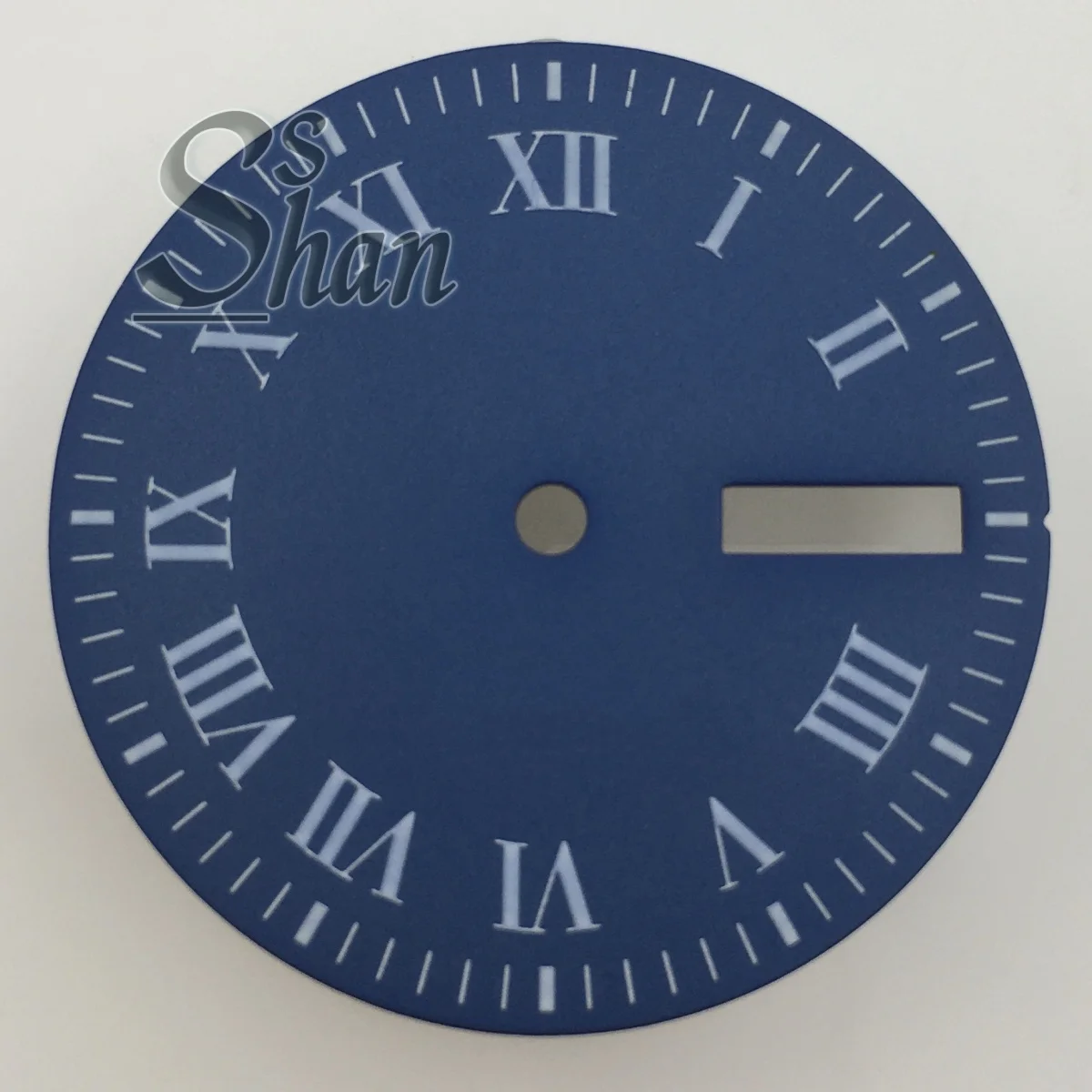 

29mm Roman numeral watch dial dual perpetual calendar green luminescence suitable for replacing parts of NH36 movement watches