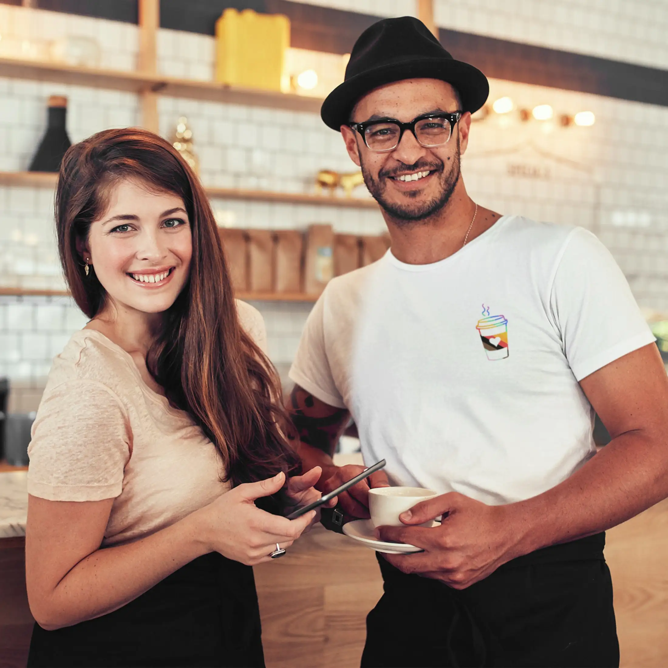

BARISTA PRIDE SHIRT Lgbtq Coffee T Cafe Supporting Month Lover Uniform