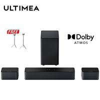 ULTIMEA 5.1ch Dolby Atmos Soundbar, 3D Surround Sound System, Soundbar for TV Devices with Wireless Subwoofer & 2 Rear Speakers