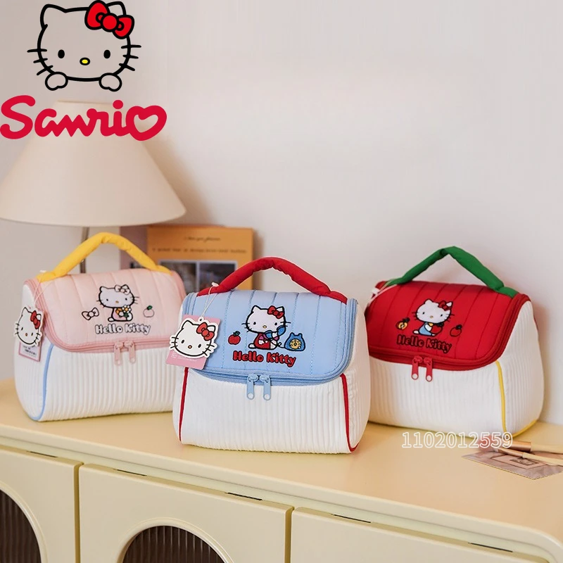 

Sanrio Hello Kitty New Portable Cosmetic Bag Cartoon Cute Cosmetic Bag Large Capacity Fashion Leisure Travel Storage Wash Bag