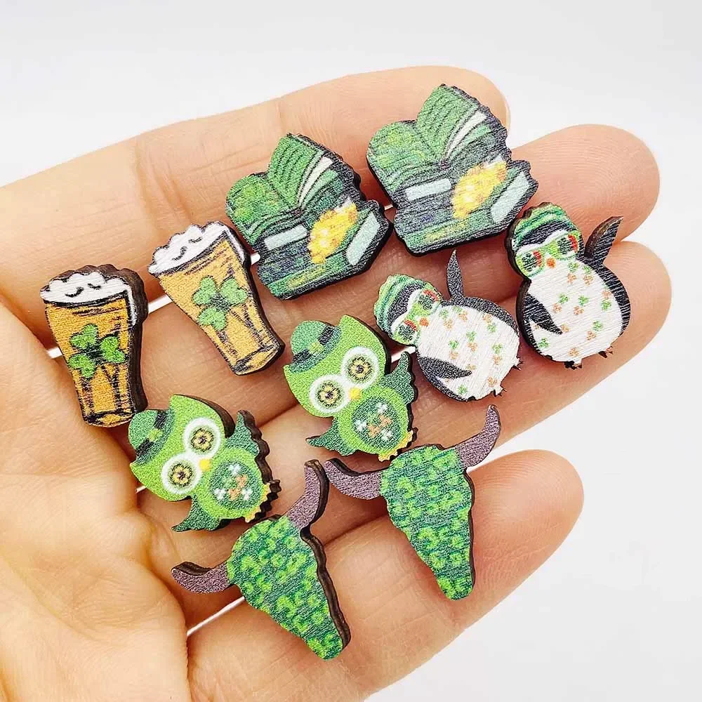 Новые-серьги-на-день-Святого-Патрика-для-женщин-и-девочек-ирландский-трилистник-пингвин-сова-деревянные-уши-для-ирландского-фестиваля-подарок