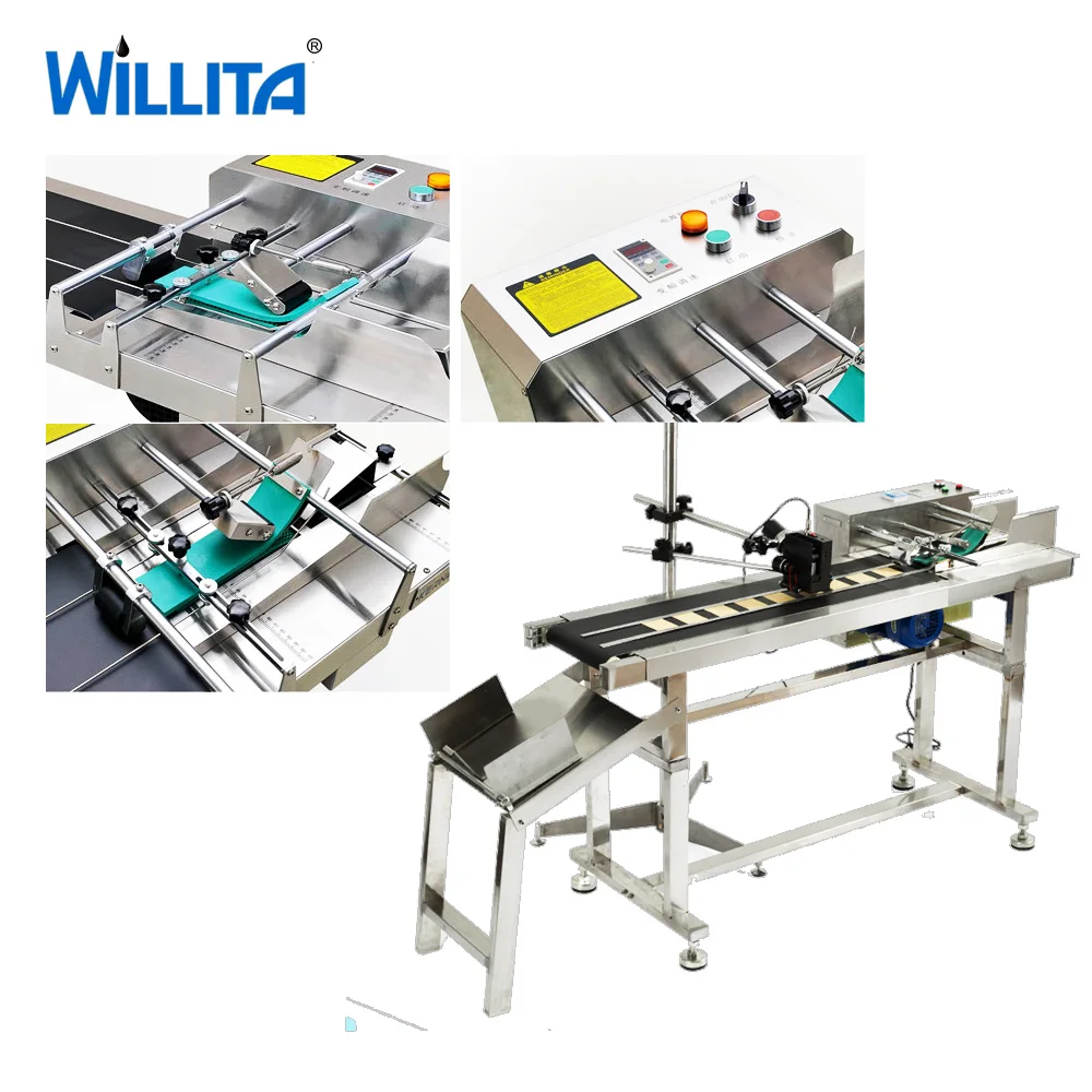 Automatic Online Inkjet Printer Feeder Conveyor Plastic Bag Carton Box Paging Machine Paper Label Pagination Machine for Printer