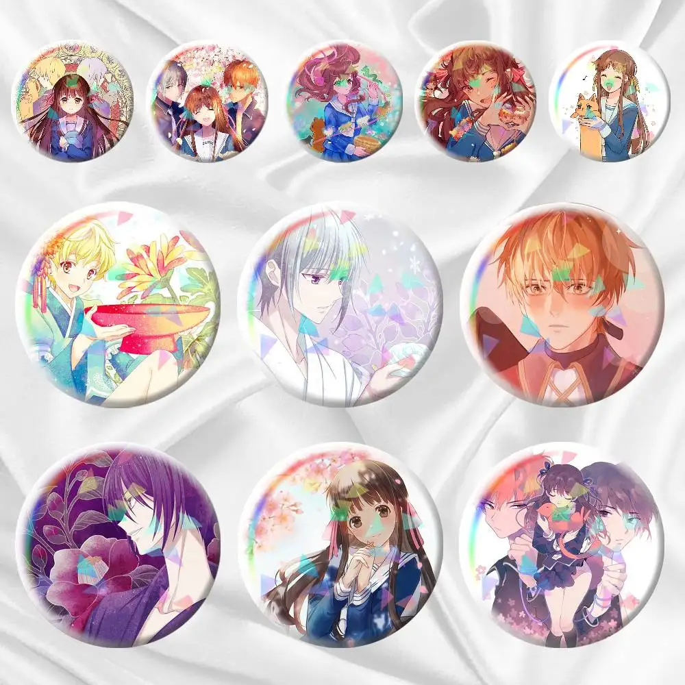 

Manga Fruits Basket Anime 75mm 58mm 44mm 25mm Brooch Backpack Hat Pins Accessories Toys Badge