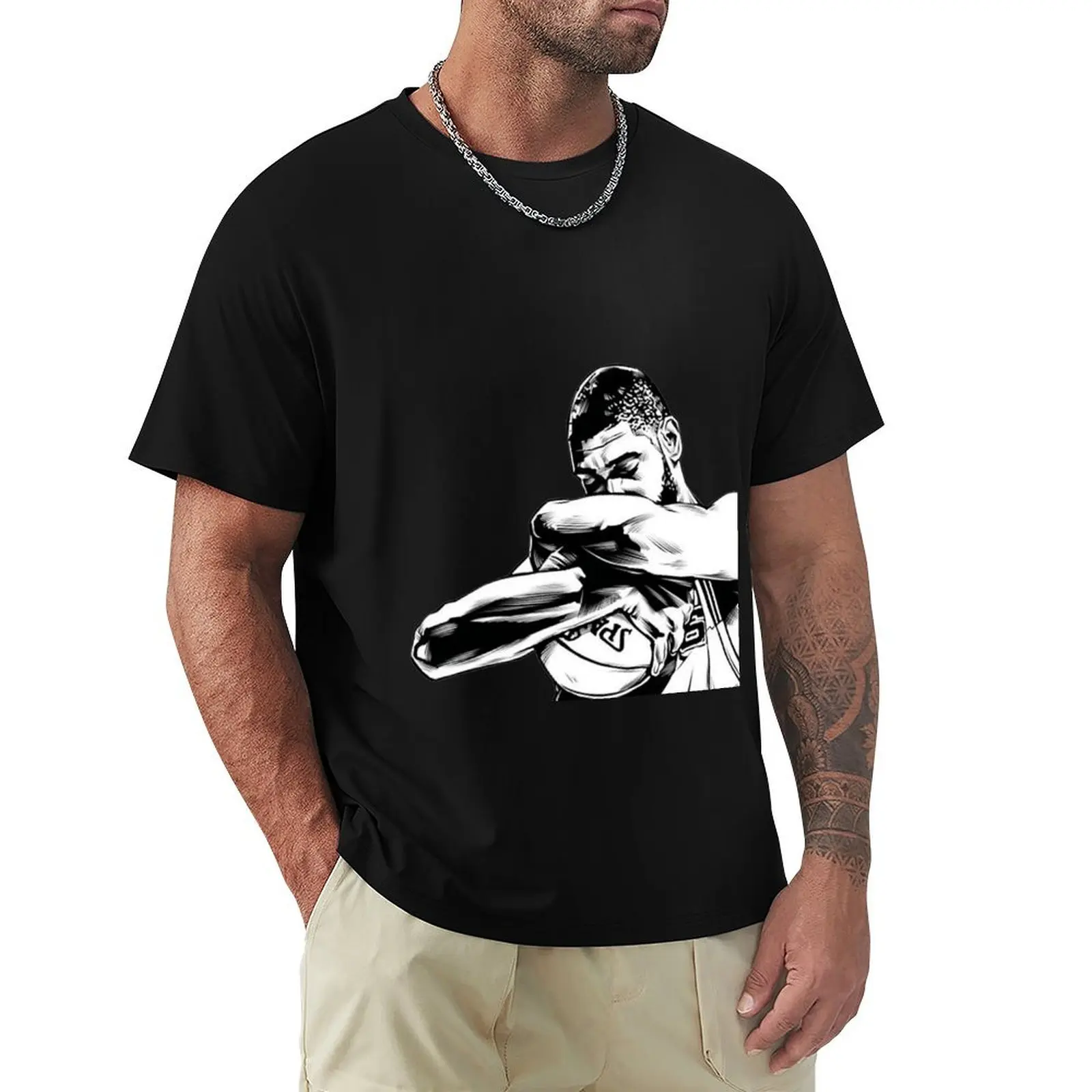 

Tim Duncan T-Shirt Sport Basic Moisture Wicking Tee