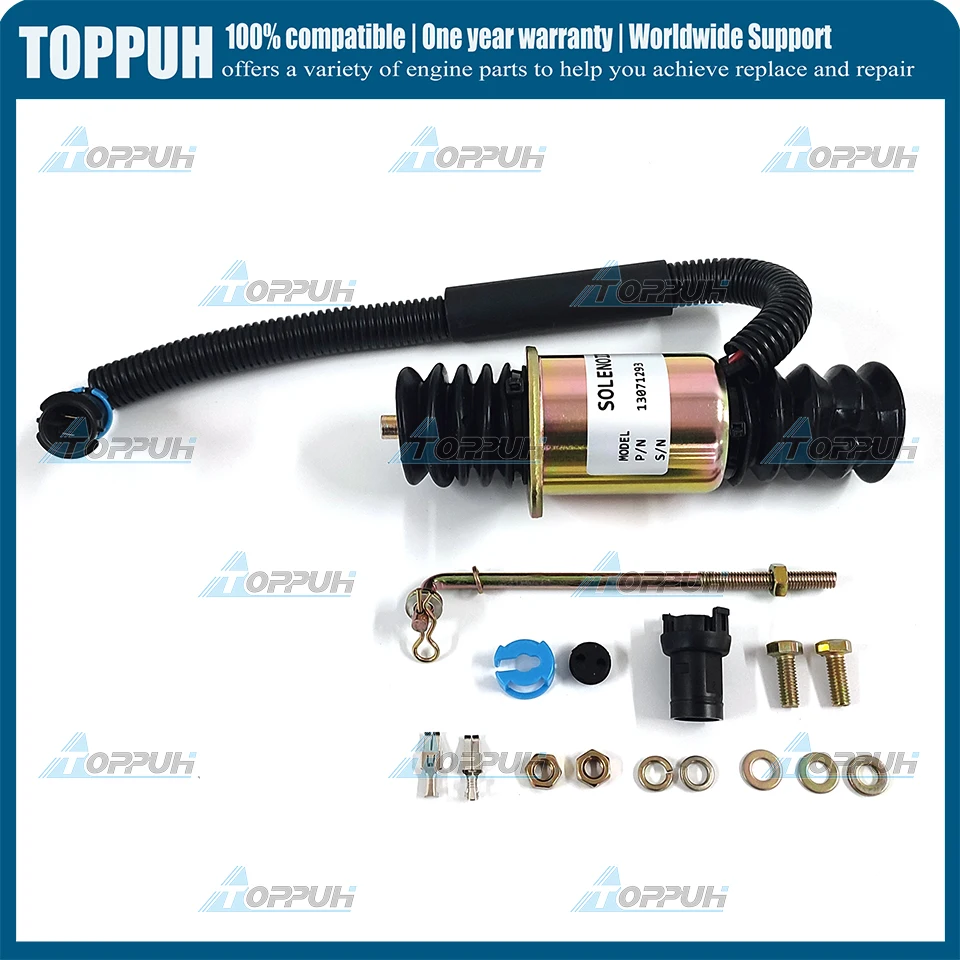 New 1pc 12V 13071293 For Weichai engine Shut off Solenoid Valve 12VDC 13071293