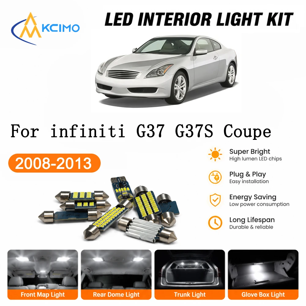 Custom Fit Interior LED Ambient Lighting For Infiniti G37 G37S Coupe 2008-2013 Plug and Play Footwell Lamp Car Accessories