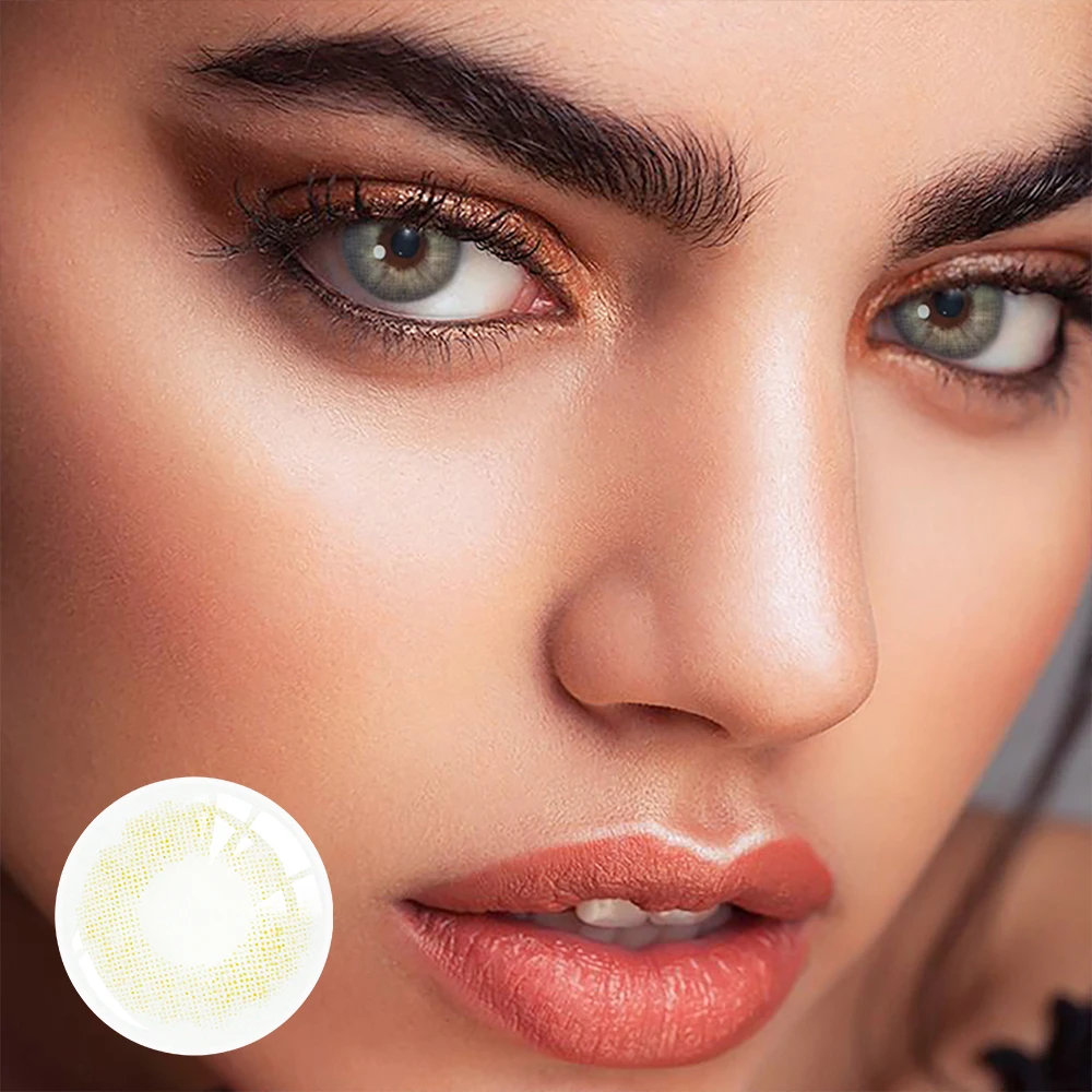 Bio-essence 1 Paar farbige Kontaktlinsen für Augen, graue Augenkontaktlinsen, blaue Linsen, natürliche Modelinsen, kosmetischer Augenkontakt – Detail 20