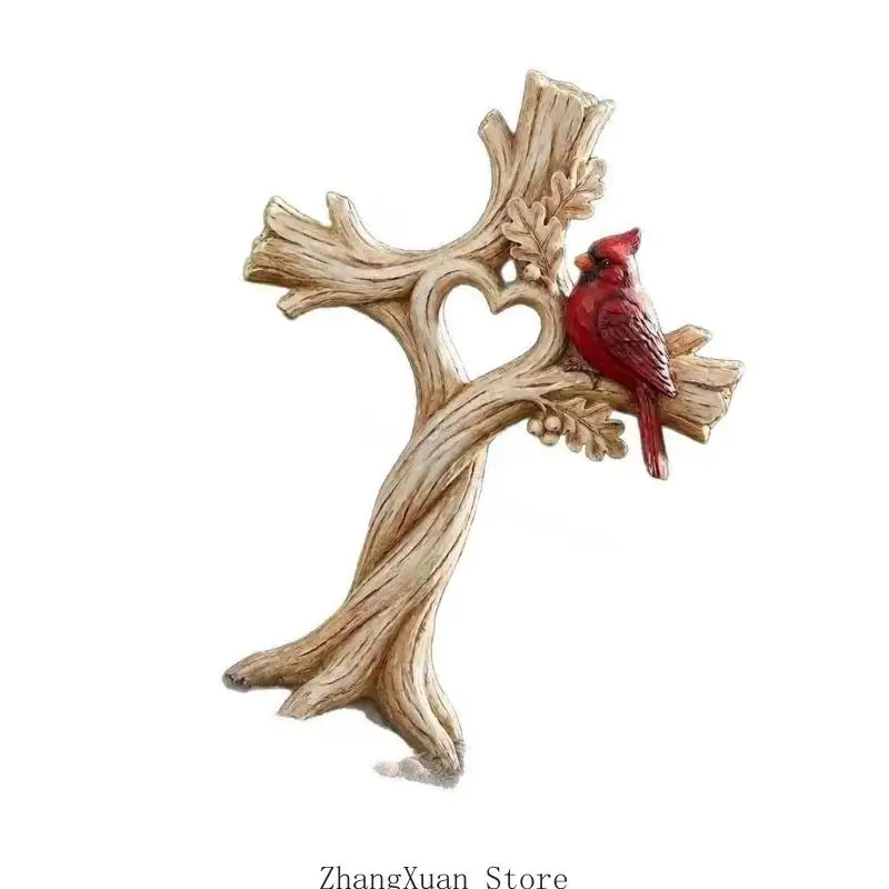 Baum-Wandakzent mit roten Federdetails und integriertem hinteren Schlitz 3XUF – Detail 7