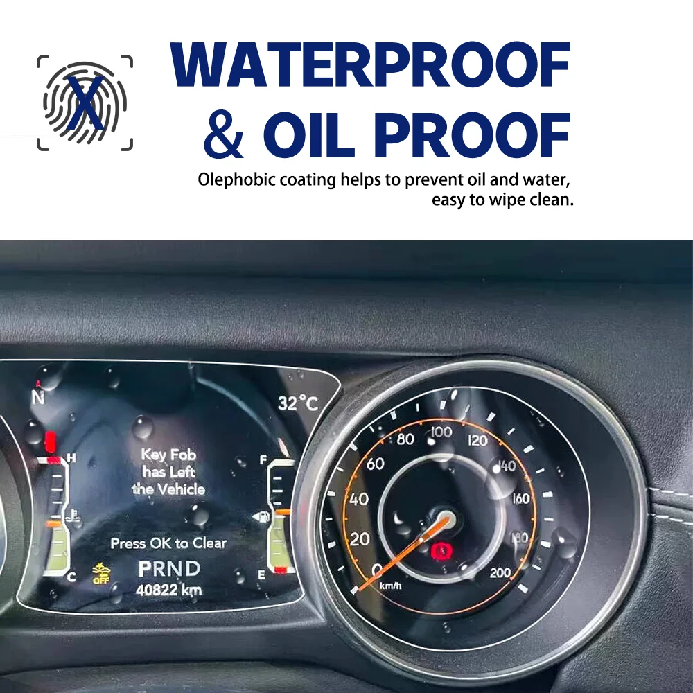 Car Instrument Panel Screen Film Dashboard Speedometer Protective Film for Jeep Wrangler JL 2024 2025 Interior Accessories