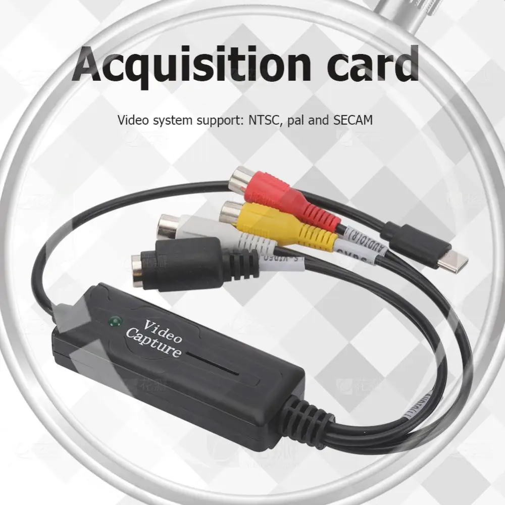

USB 3.1 Audio Video Capture Card Adapter 1 Channel Type-C DVD Audio Capture Adapter Card Audio Capture Adapter Converter