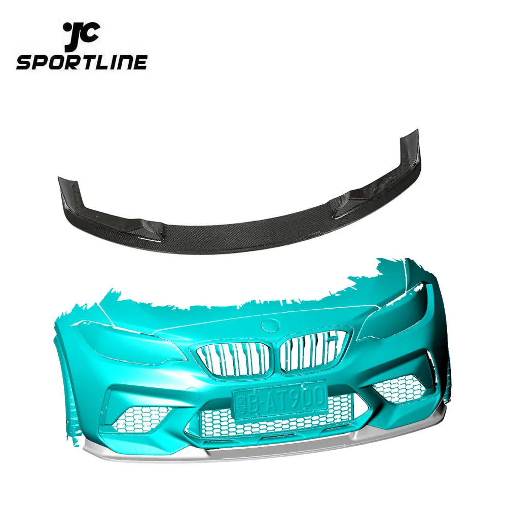 F87 M2C Carbon Fiber Front Lip Spoiler For BMW M2 Competition Coupe 2-Door 2018-2020
