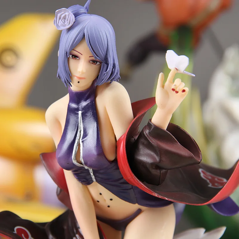 NarAAAnime Action Figure Collection, Konan Akatsuki, Modèle Chambre, Ornement, Cool Figurine, Cadeau de Noël, 28.5cm