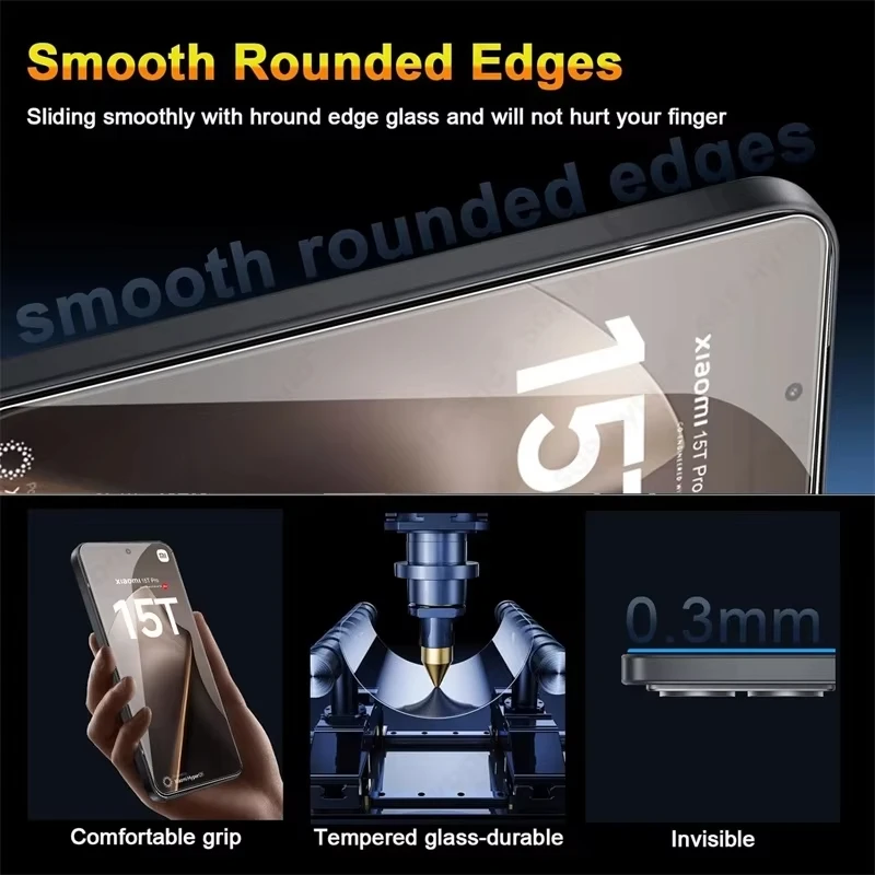 1-5Pcs Schutz Gehärtetem Glas Für Xiaomi 15T Pro Screen Protector Mi 14T Pro 13T 12T 11T 12 11 Lite Explosion-Proof HD Film – Detail 5