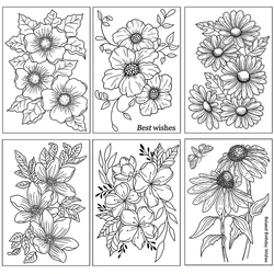 Flower Background Clear Silicone Stamps for Scrapbooking Decorate DIY Card Making Scrapbook Material Craft Supplies 11*16cm