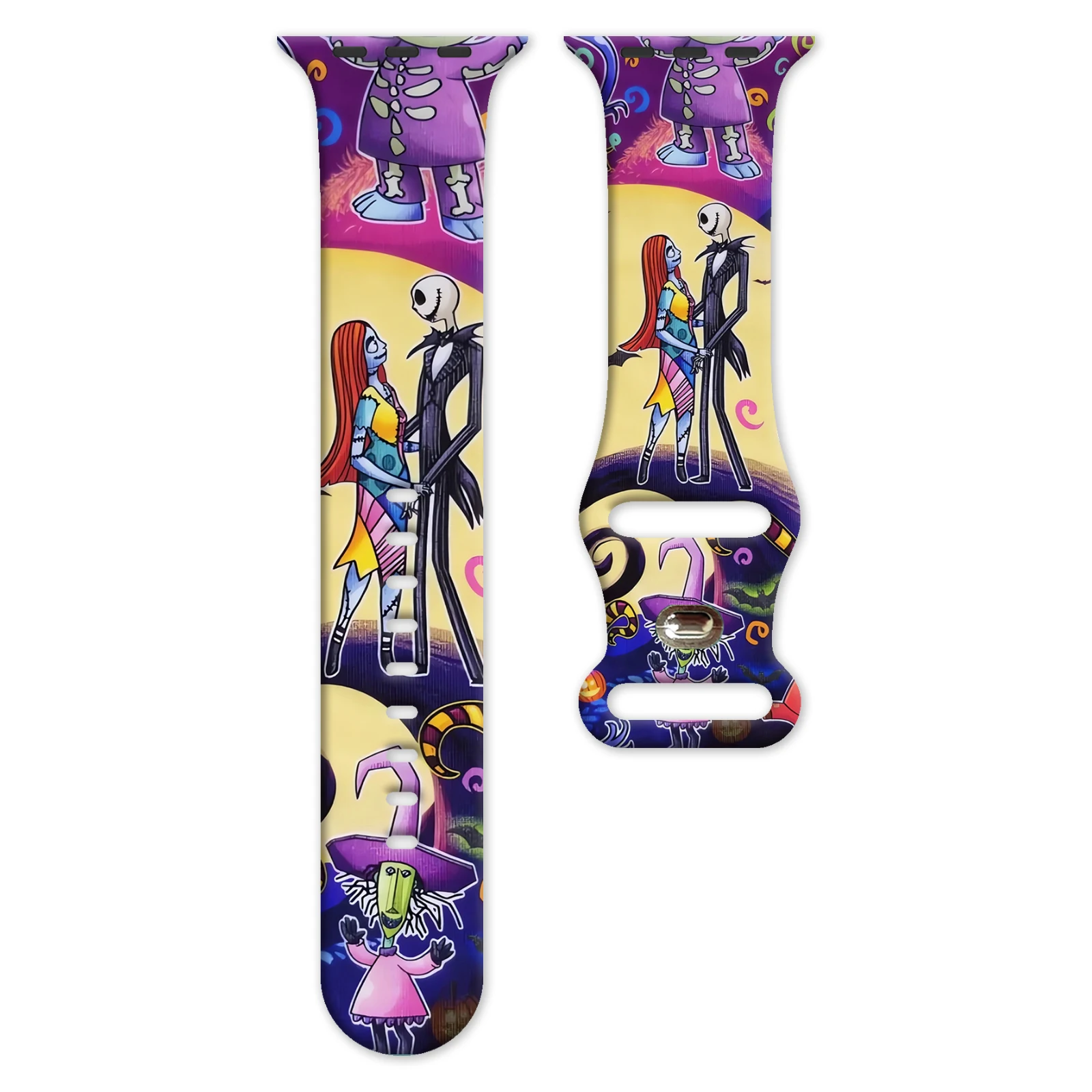 Disney Colorful Series Print Strap for Apple Watch 11 10 9 SE Silicone Band Replaceable Watchband for iWatch 46mm 45mm 42mm 41mm