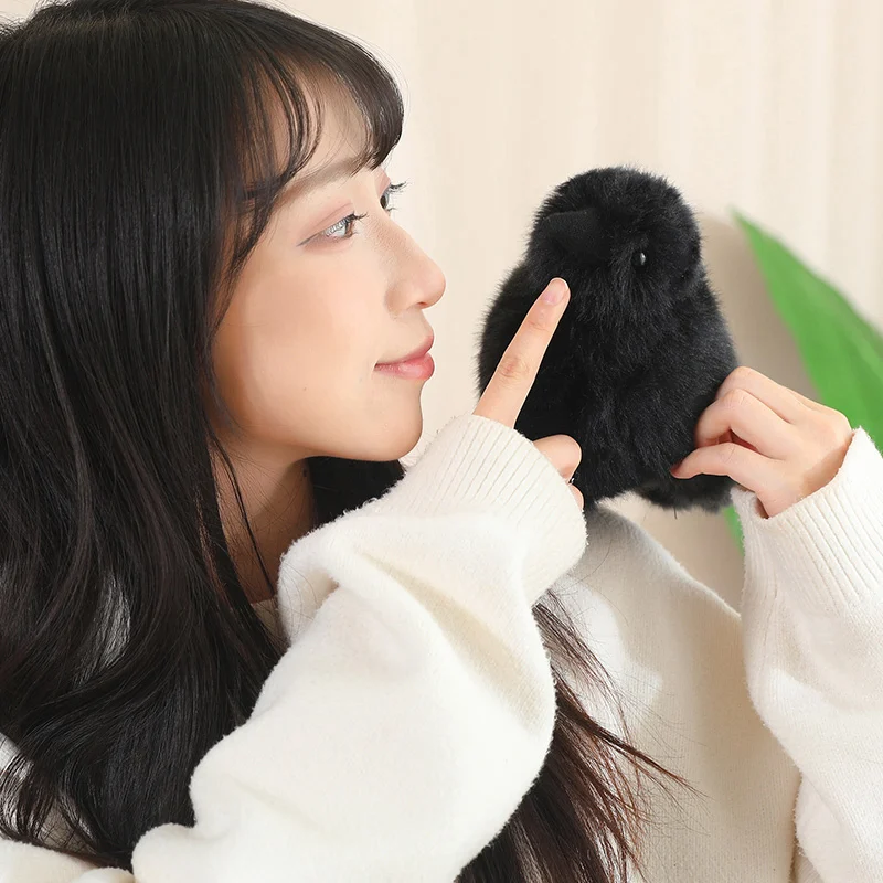 ของขวัญขายส่ง ตุ๊กตาอีกาเหมือนจริง ขนาด 30 ซม. - ตุ๊กตาอีกาขนนุ่มเหมือนจริง สำหรับเด็ก ของขวัญวันฮาโลวีน คริสต์มาส ของตกแต่งบ้าน