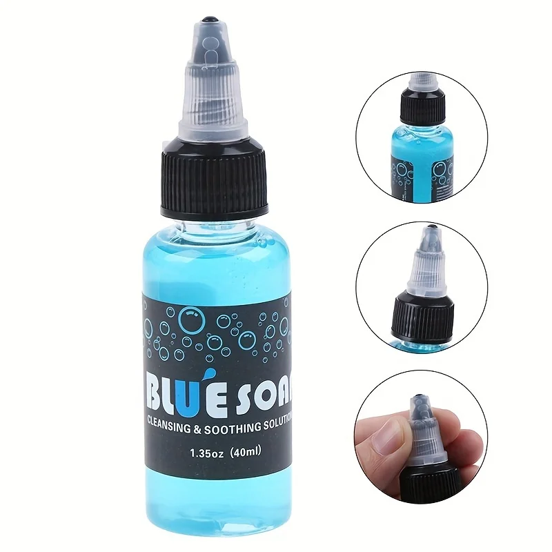 

2pcs Blue Algae Tattoo Care Cleanser - Hypoallergenic, simple and convenient essential for personal care.