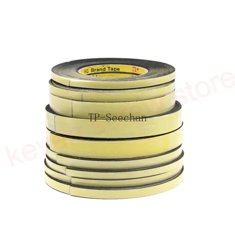 3M/5M X 8mm X 1mm/3mm Single Sided Adhesive Waterproof Weather Stripping Foam Sponge Rubber Strip Tape For Window Door Seal Stri