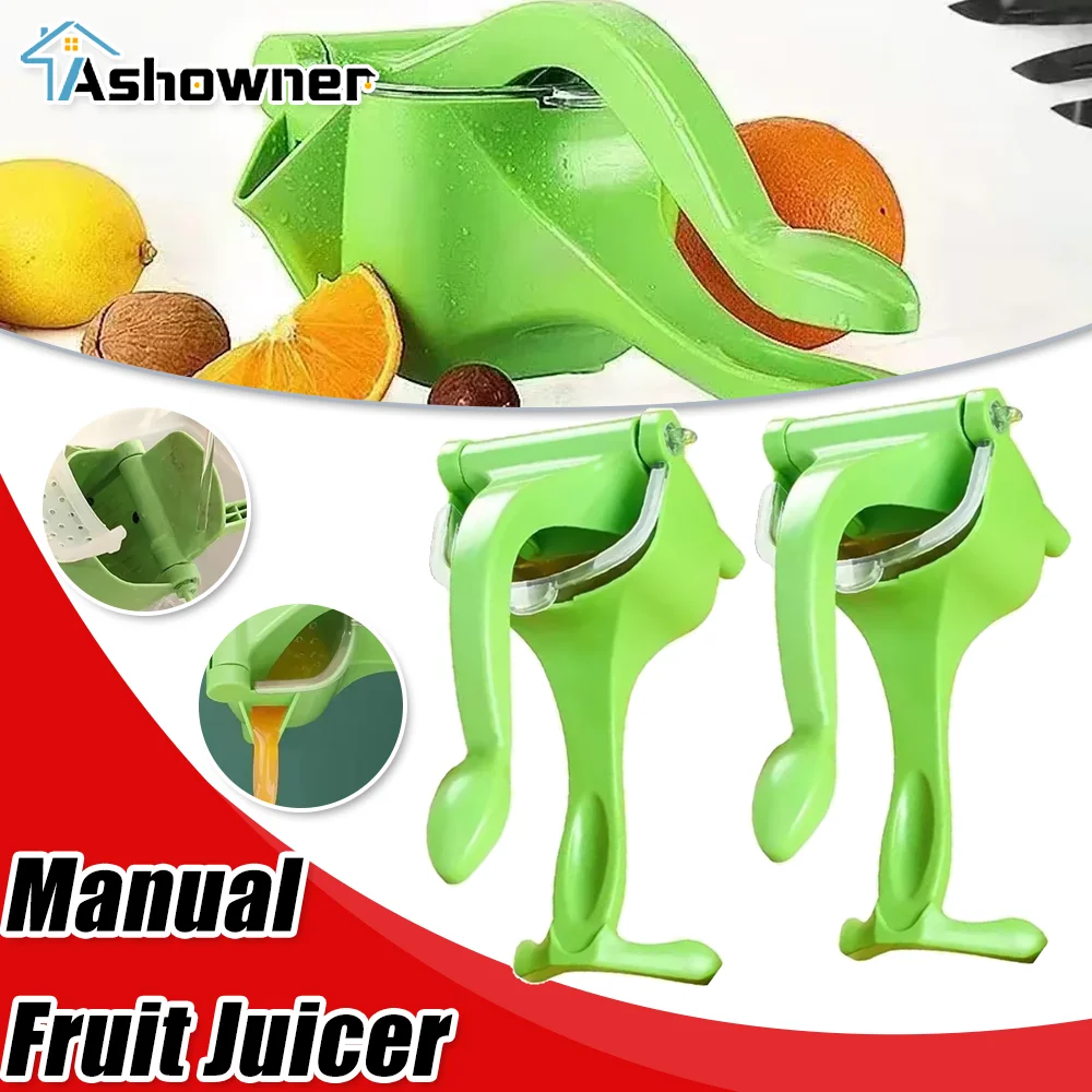 

Manual Fruit Juicer Kitchen Manual Juicer Plastic Eco-friendly Edible Material Lemon Orange Apple Juicer Kitchen Accessories