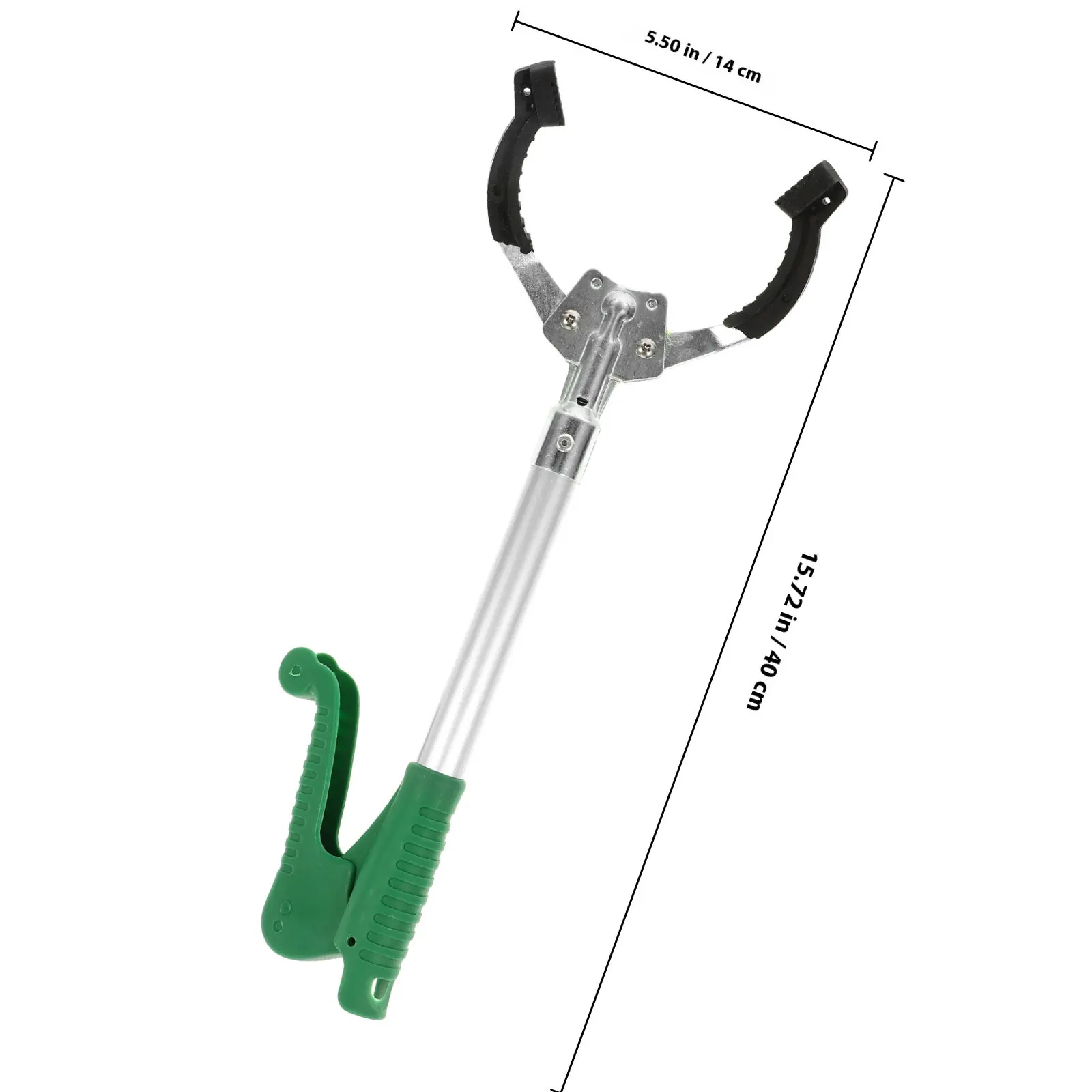 40Cm Aluminum Reacher Grabber Heavy Duty Up Reaching Claw for Elderly Disabled Wheelchair Users Indoor Outdoor Trash Garbage