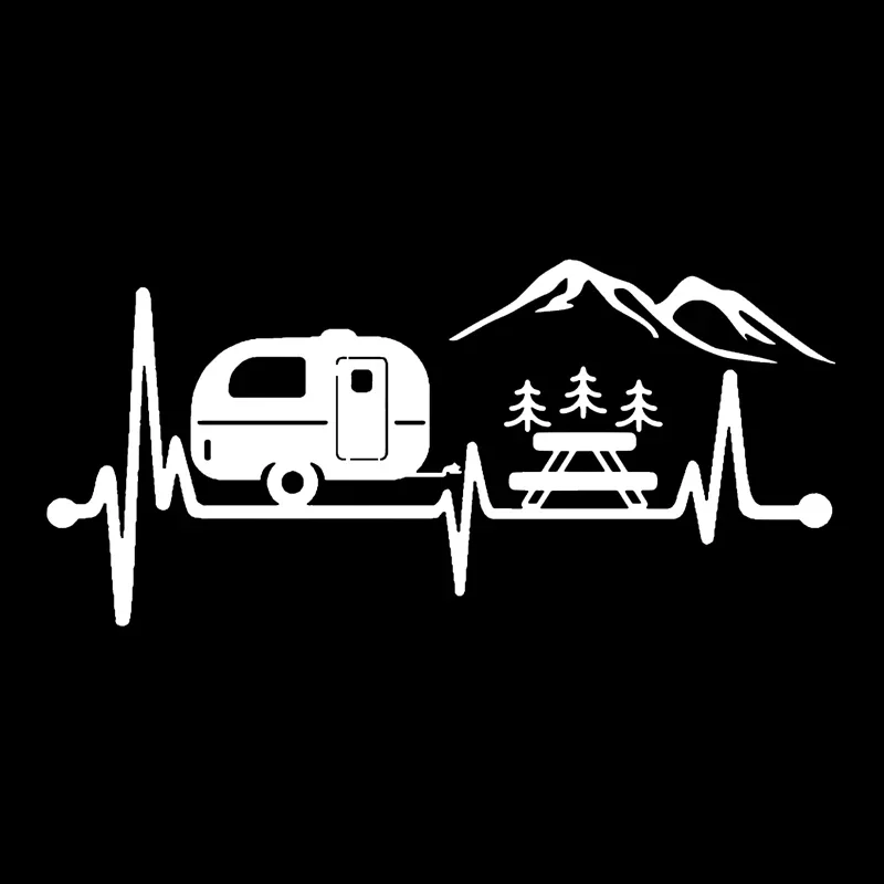 Molded vinyl stickers for travel trailers, car waterproofing, automatic body decoration, rear window bumper, laptop