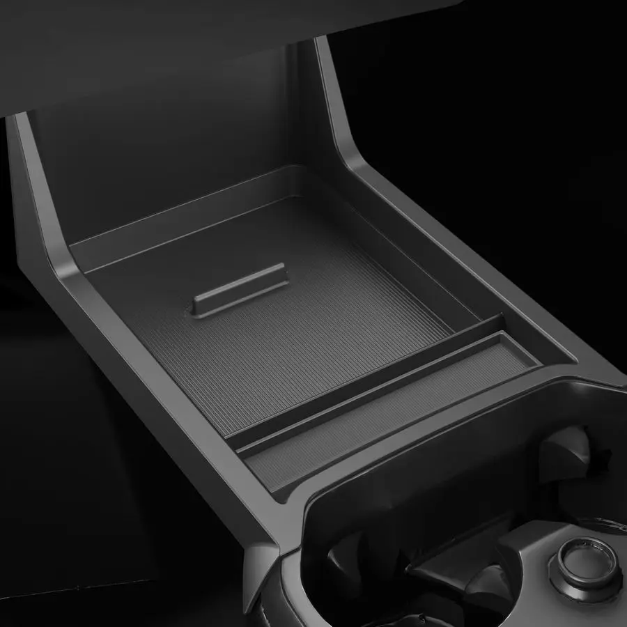 

Нижний органайзер для консоли BMW iX, совместимый с BMW iX45 2022-2026, с противоскользящим толстым силиконовым ковриком, черный