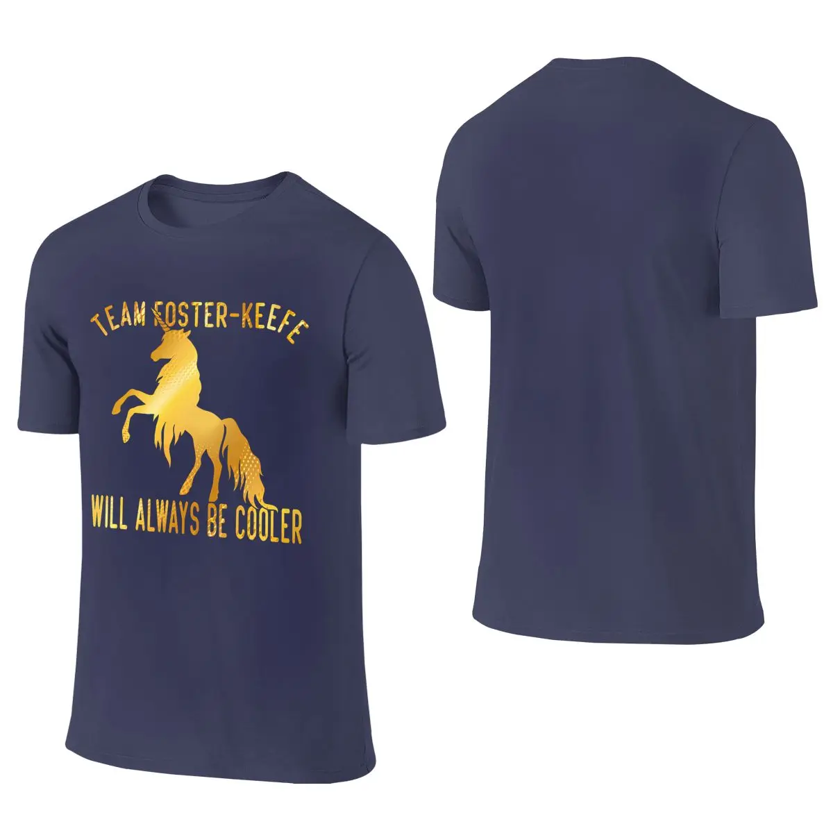 Team Foster Keefe Will Always Be Cooler Retro Hong Kong Style Reversible T-shirt Original Niche   Short Sleeve