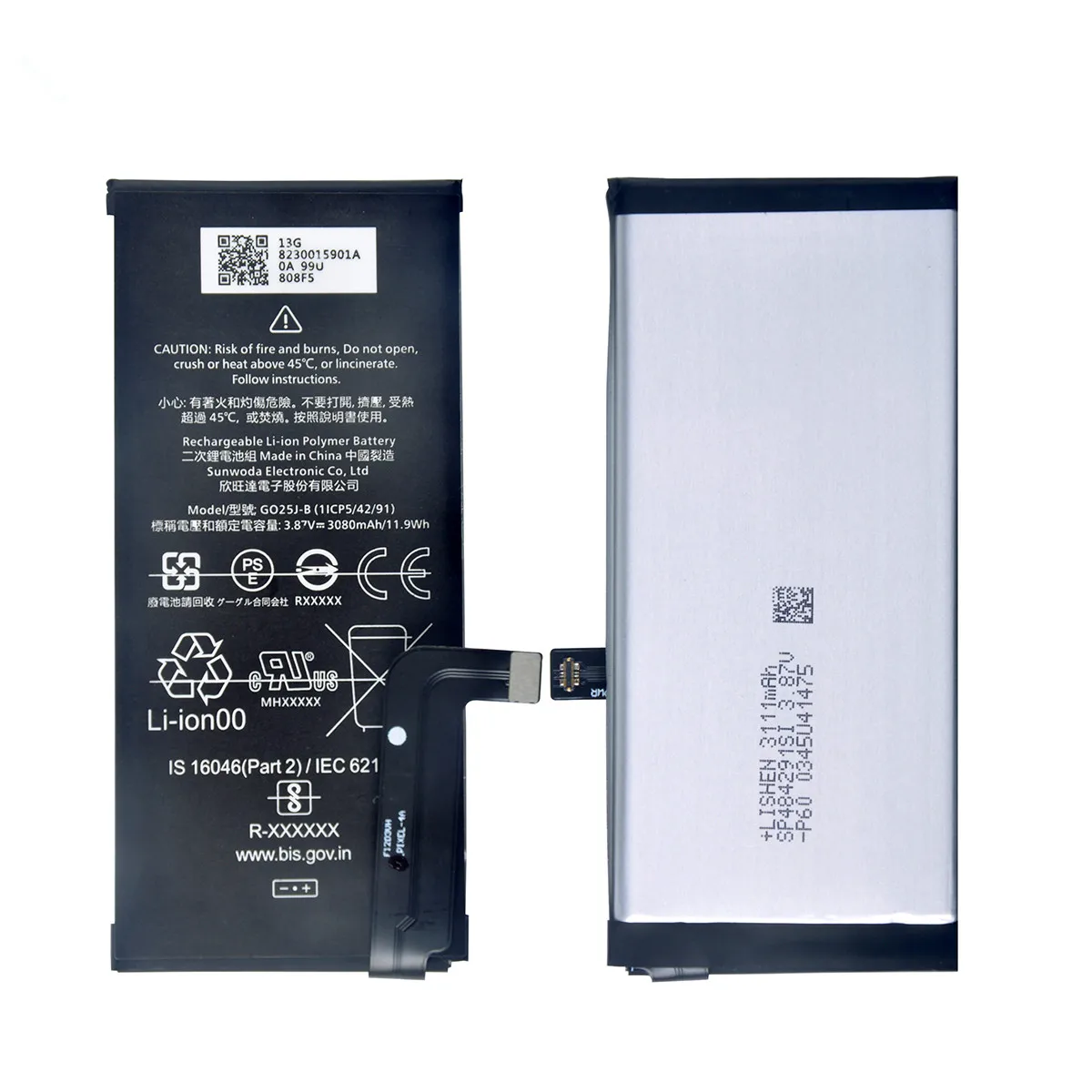 100% Orginal G025J-B 3080mAh Replacement Battery For Google Pixel 4A Pixel4A Genuine Latest Production Phone Batteries+Tools