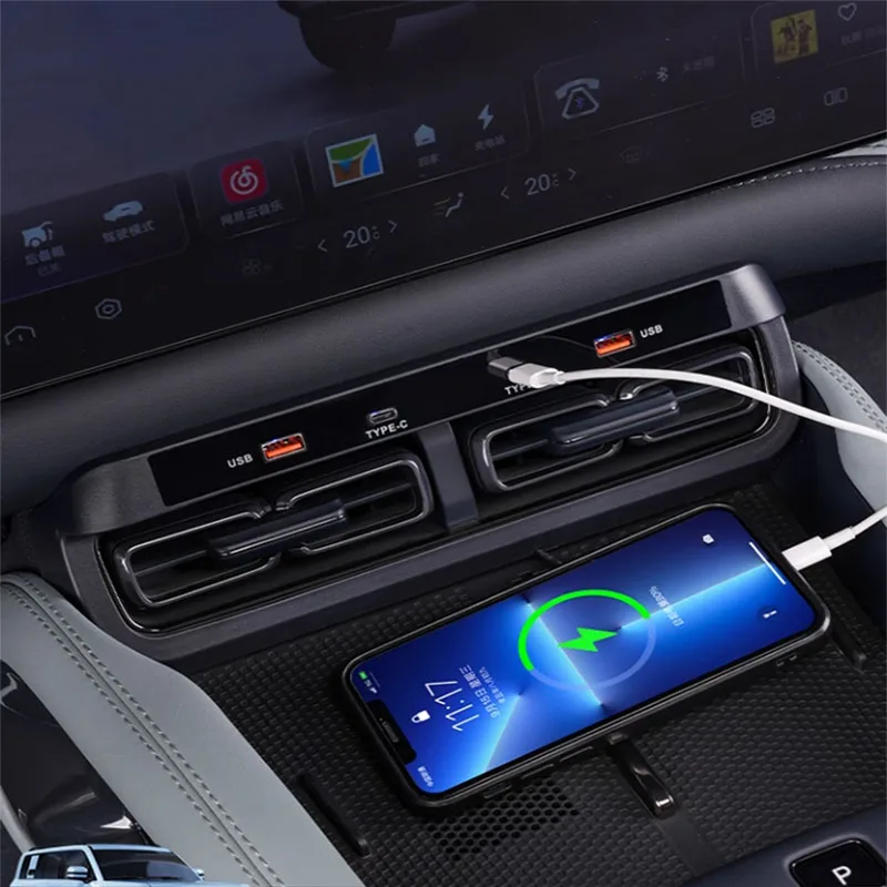 BYD FangChengBao Leopard 5 Quick Charging Dock Central Control Charging Panel Car USB Charger Interior Modification Supplies