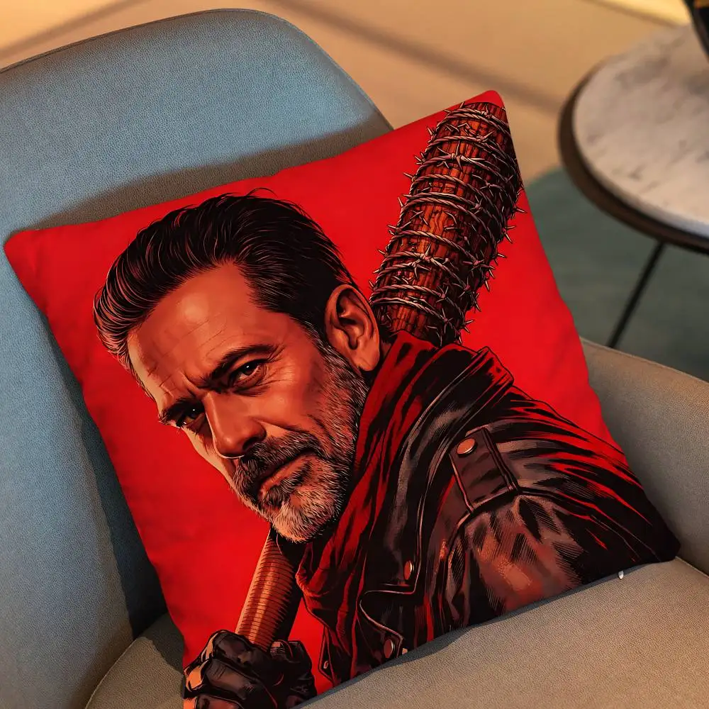 Daryl Dixon Season 3 Negan Walking Dead Pillow Case cover Nap Time Sofa Living home Room Bedroom Backrest Cushion Square cojines