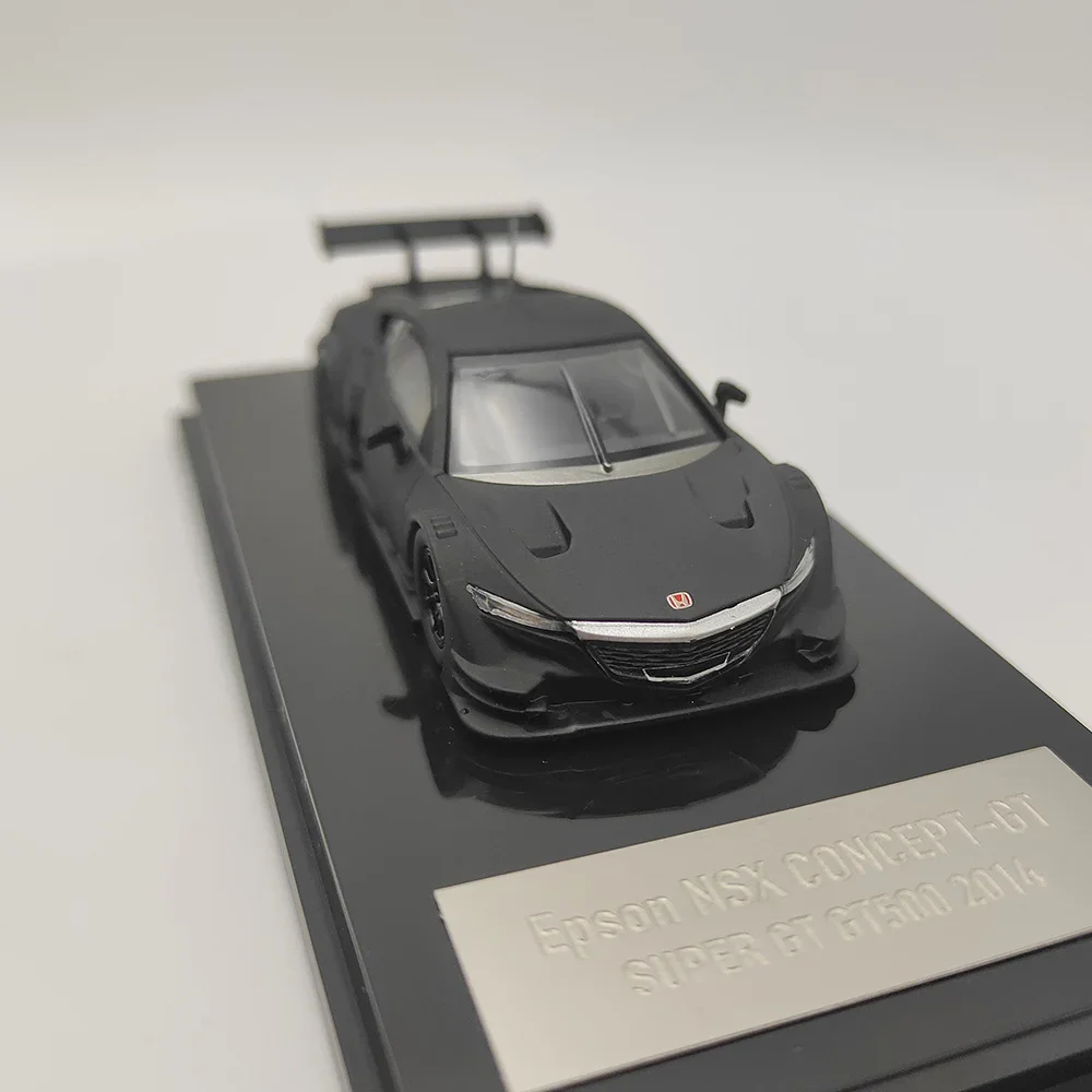Honda NSX-modelo de coche de aleación negra esmerilada, escala 1:64, juguete coleccionable, regalo, adorno de exhibición de recuerdo