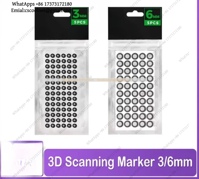 JS02 3D Scanning Markers 3mm 6mm for Creality CR-Scan Raptor Otter Ferret Pro