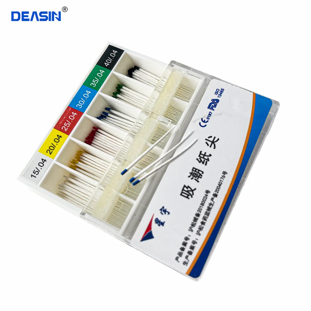 Dental Absorbent 0.04 Paper Points 15-40 Root Cancel Endodontics Cotton Fiber Tips Dentist Product 45-80