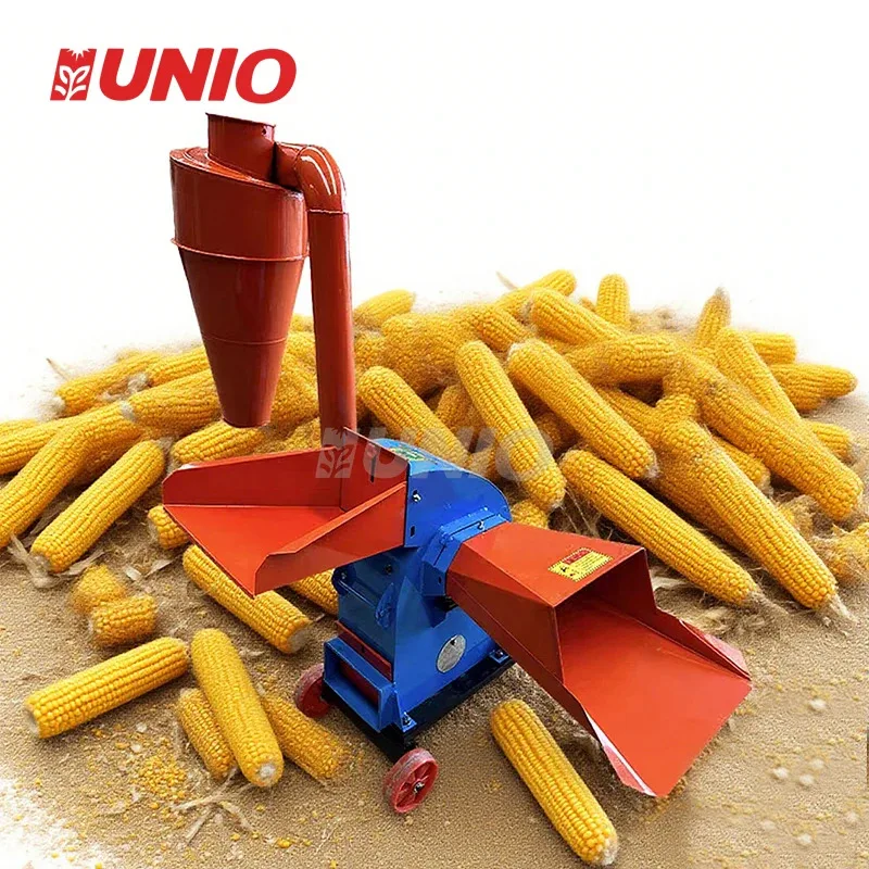 

High Quality Animal Feed Crusher And Mixer Hammer Mill Machine Toothed Disk Grinder